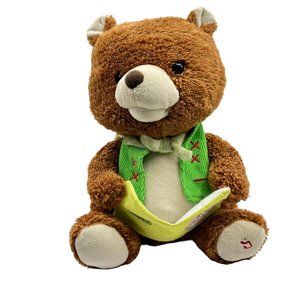Cuddle Barn Bradford The Storytelling Bear Plush Talking Animal Goldilocks Teddy